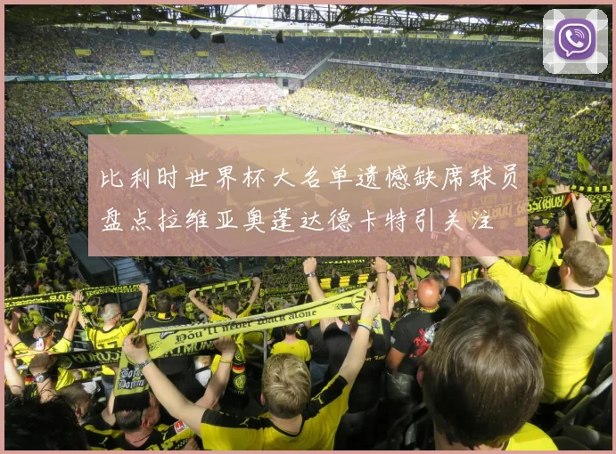 比利时世界杯大名单遗憾缺席球员盘点拉维亚奥蓬达德卡特引关注